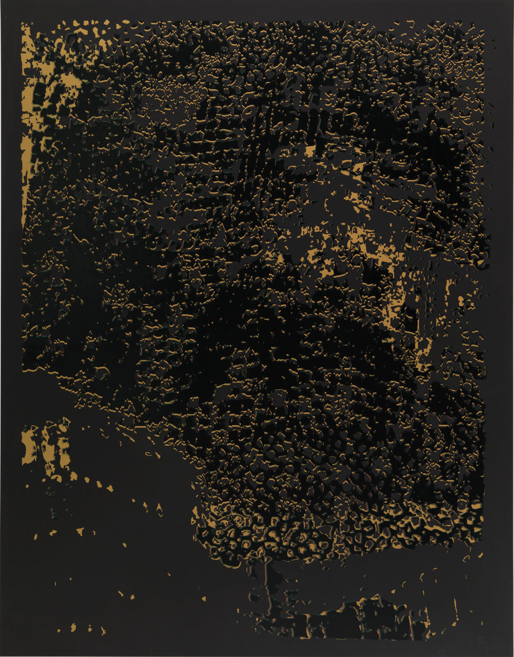 El Anatsui: "Untitled [Black Edge with Black]"