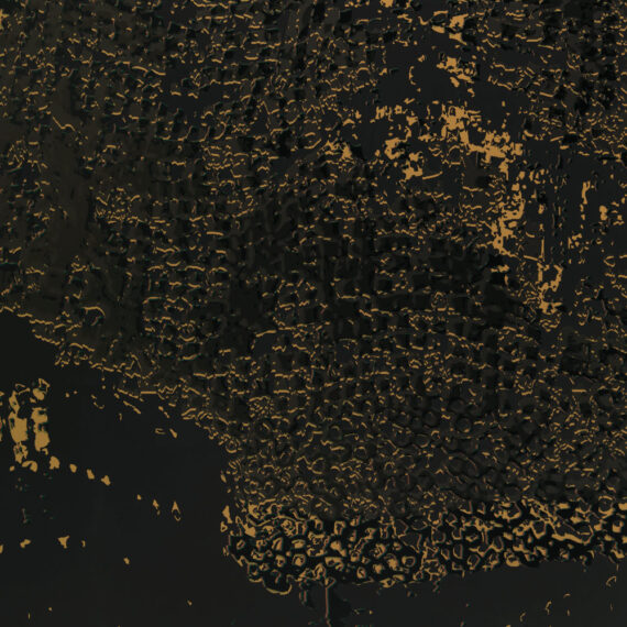 El Anatsui: "Untitled [Black Edge with Pearl]"