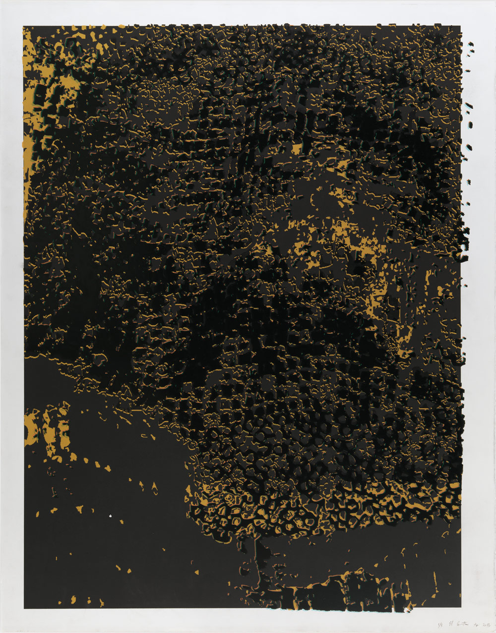 El Anatsui: "Untitled [Black Frame]"