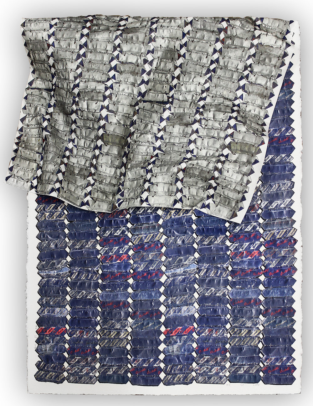 El Anatsui: "Blue Variation"