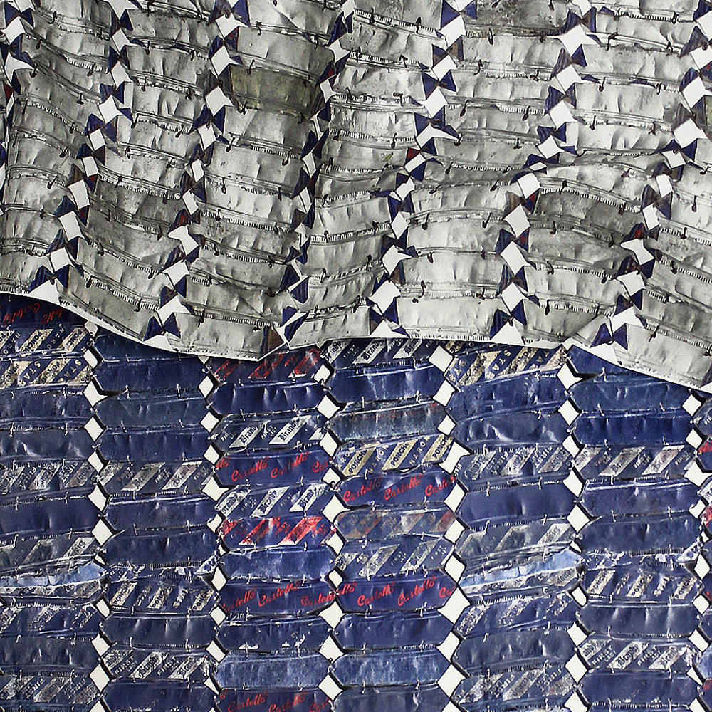 El Anatsui: "Blue Variation"