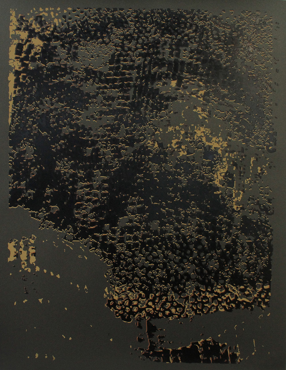 El Anatsui: "Untitled [Copper Edge with Black]"