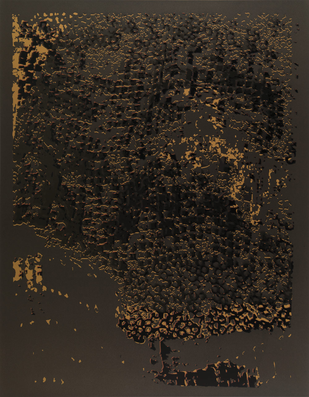 El Anatsui: "Untitled [Copper Edge with Pearl]"