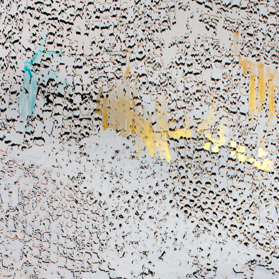 El Anatsui: "Untitled [Gold with Cobalt]"