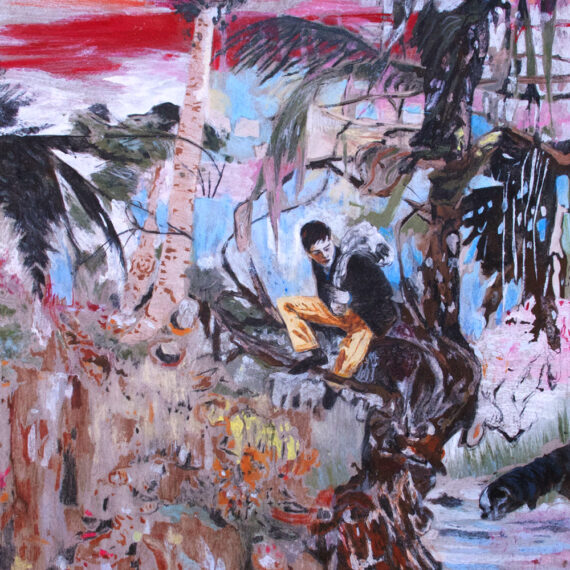 Hernan Bas "Downhill at Dusk (the Runaway)"