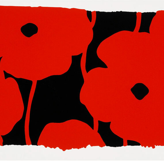 Donald Sultan: "Eight Poppies"