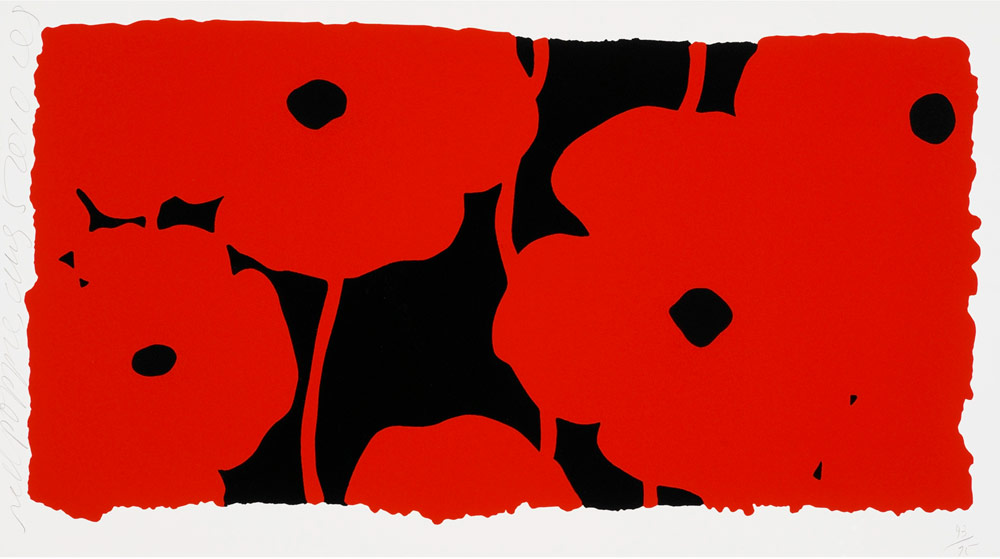 Donald Sultan: "Eight Poppies"